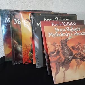 7 Sealed Vintage Boris Vallejo Fantasy Calenders